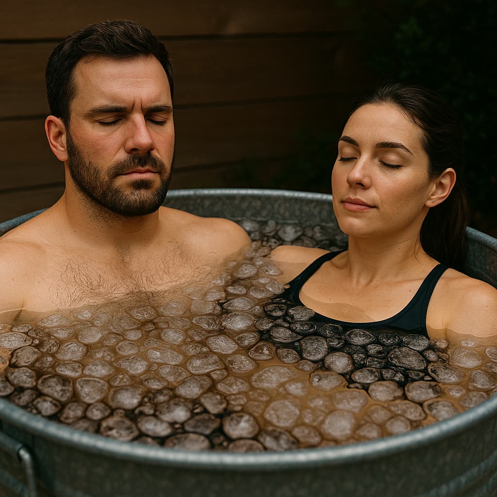 ice bath อาบน้ำแข็ง